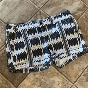 American Eagle size 8 shorts tribal midi stretch